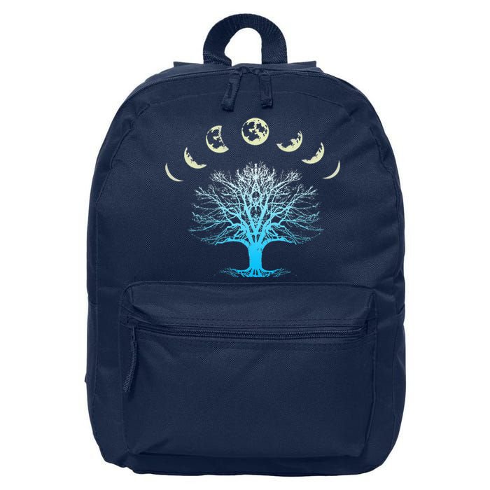 Tree Of Life Spiritual Moonphases For Yoga 16 in Basic Backpack