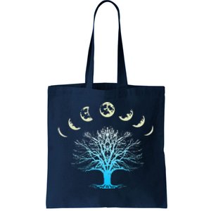 Tree Of Life Spiritual Moonphases For Yoga Tote Bag