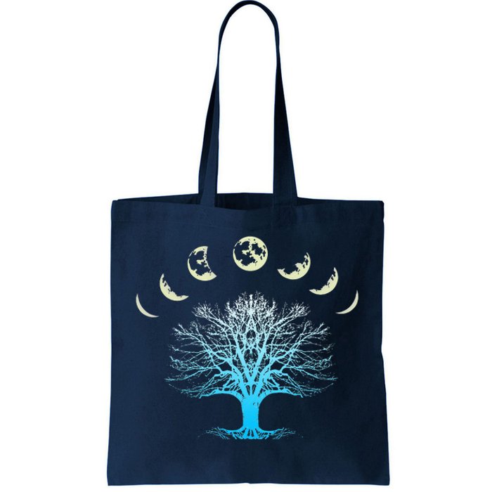 Tree Of Life Spiritual Moonphases For Yoga Tote Bag