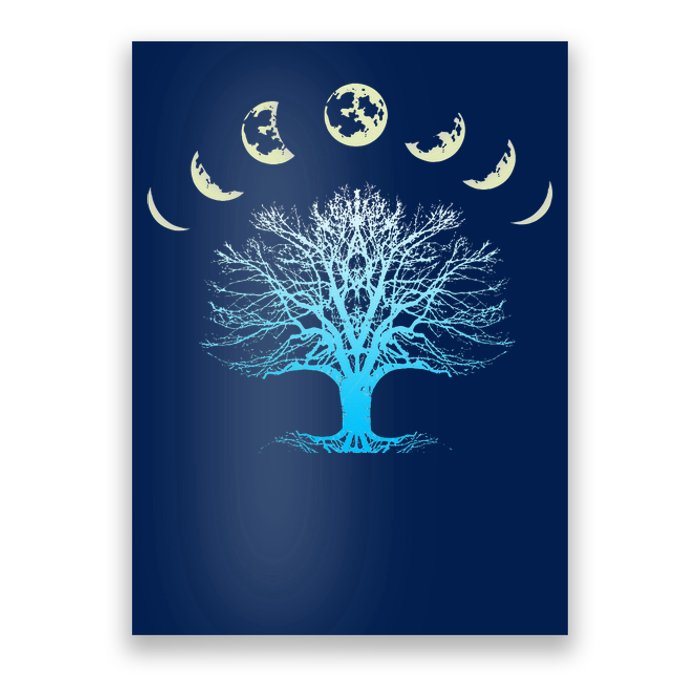 Tree Of Life Spiritual Moonphases For Yoga Poster