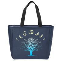 Tree Of Life Spiritual Moonphases For Yoga Zip Tote Bag