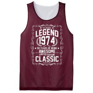 The Original Legend 1974 50th Birthday Mesh Reversible Basketball Jersey Tank