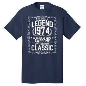 The Original Legend 1974 50th Birthday Tall T-Shirt