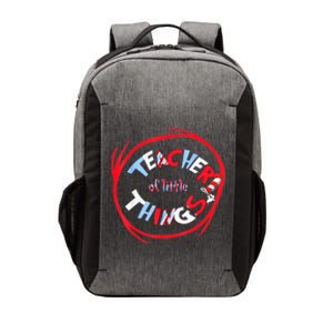 Teacher Of Little Things Gift For Teacher Cat In Hat Vector Backpack