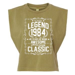 The Original Legend 1984 40th Birthday Garment-Dyed Women's Muscle Tee