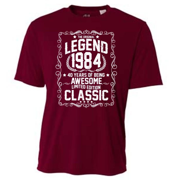 The Original Legend 1984 40th Birthday Cooling Performance Crew T-Shirt