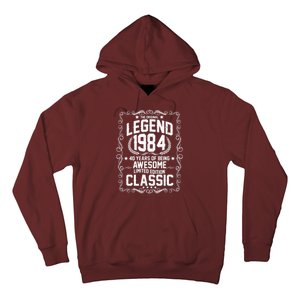 The Original Legend 1984 40th Birthday Hoodie