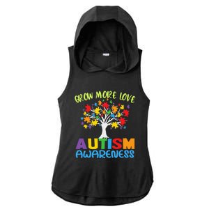 Tree Of Love Puzzle Pieces Cute Autism Awareness Ladies PosiCharge Tri-Blend Wicking Draft Hoodie Tank