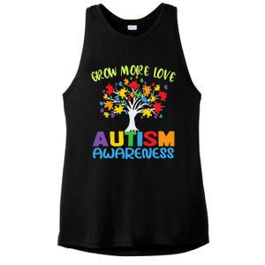 Tree Of Love Puzzle Pieces Cute Autism Awareness Ladies PosiCharge Tri-Blend Wicking Tank