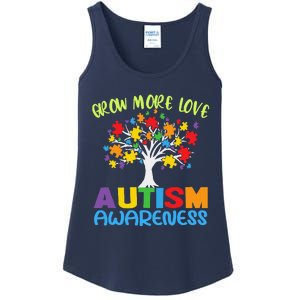 Tree Of Love Puzzle Pieces Cute Autism Awareness Ladies Essential Tank