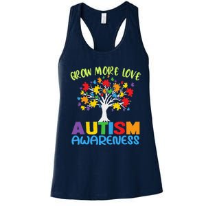 Tree Of Love Puzzle Pieces Cute Autism Awareness Women's Racerback Tank