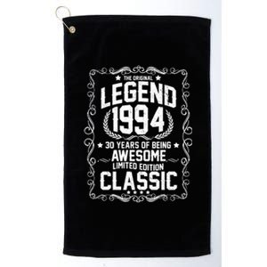 The Original Legend 1994 30th Birthday Platinum Collection Golf Towel