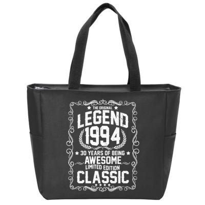 The Original Legend 1994 30th Birthday Zip Tote Bag