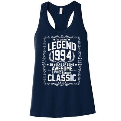 The Original Legend 1994 30th Birthday Women's Racerback Tank