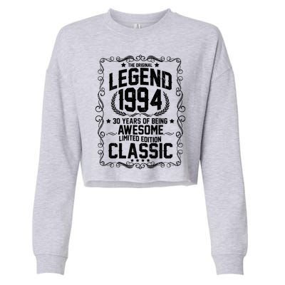 The Original Legend 1994 30th Birthday Cropped Pullover Crew