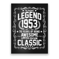 The Original Legend 1953 70th Birthday Poster