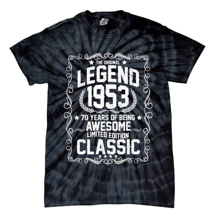 The Original Legend 1953 70th Birthday Tie-Dye T-Shirt