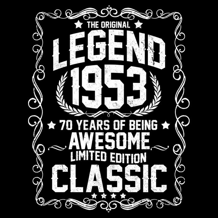 The Original Legend 1953 70th Birthday Tie-Dye T-Shirt