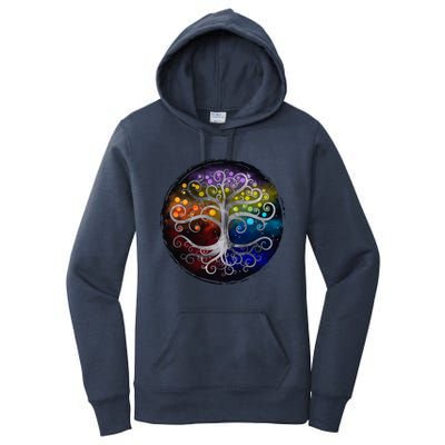 Tree Of Life Silver Swirl Women's Pullover Hoodie