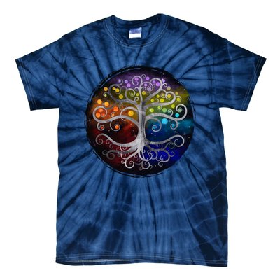 Tree Of Life Silver Swirl Tie-Dye T-Shirt