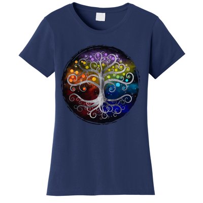 Tree Of Life Silver Swirl Women's T-Shirt