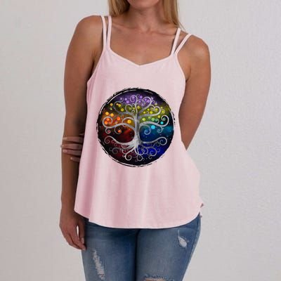 Tree Of Life Silver Swirl Women's Strappy Tank