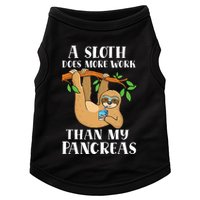 Type Onederful Lazy Cute Sloth Type 1 Diabetes Awareness Doggie Tank