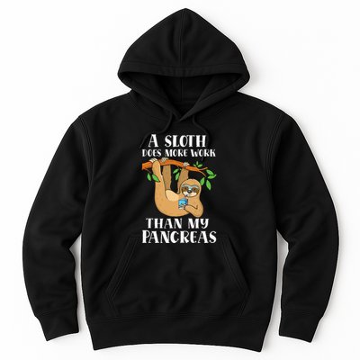 Type Onederful Lazy Cute Sloth Type 1 Diabetes Awareness Hoodie