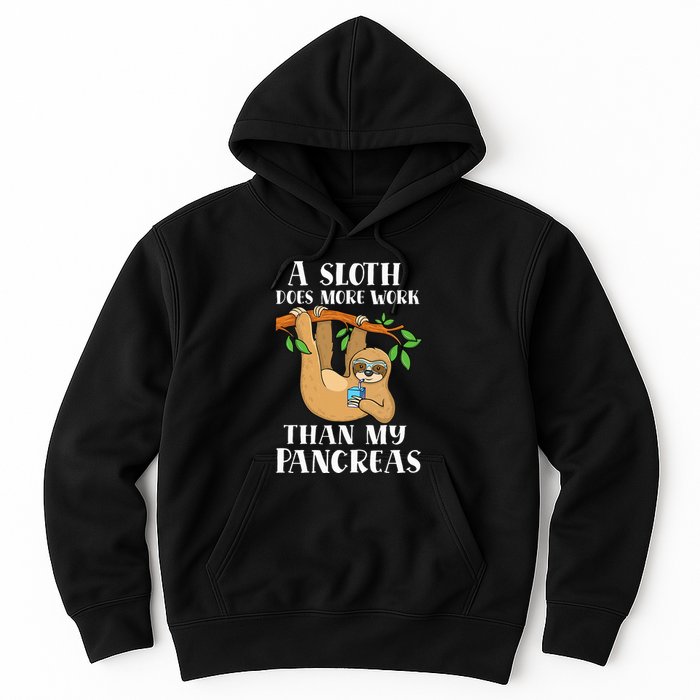 Type Onederful Lazy Cute Sloth Type 1 Diabetes Awareness Hoodie