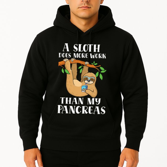 Type Onederful Lazy Cute Sloth Type 1 Diabetes Awareness Hoodie