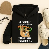 Type Onederful Lazy Cute Sloth Type 1 Diabetes Awareness Hoodie
