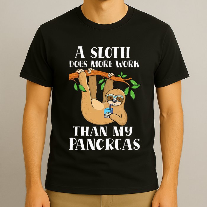 Type Onederful Lazy Cute Sloth Type 1 Diabetes Awareness T-Shirt