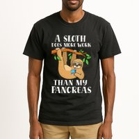 Type Onederful Lazy Cute Sloth Type 1 Diabetes Awareness Tall T-Shirt