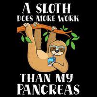 Type Onederful Lazy Cute Sloth Type 1 Diabetes Awareness Bucket Hat