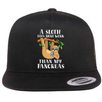 Type Onederful Lazy Cute Sloth Type 1 Diabetes Awareness Flatbill Hat