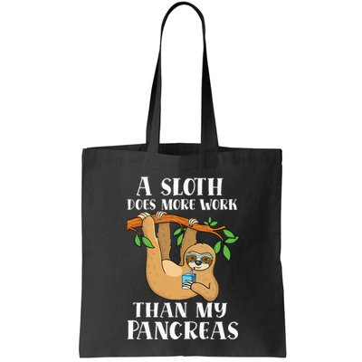 Type Onederful Lazy Cute Sloth Type 1 Diabetes Awareness Bag