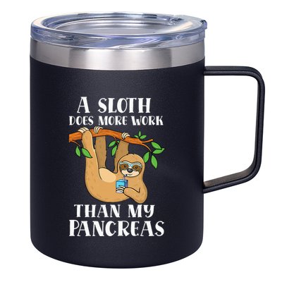 Type Onederful Lazy Cute Sloth Type 1 Diabetes Awareness 12oz Stainless Steel Coffee Mug