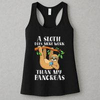 Type Onederful Lazy Cute Sloth Type 1 Diabetes Awareness Womens Tank Top