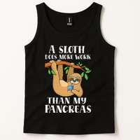 Type Onederful Lazy Cute Sloth Type 1 Diabetes Awareness Tank Top