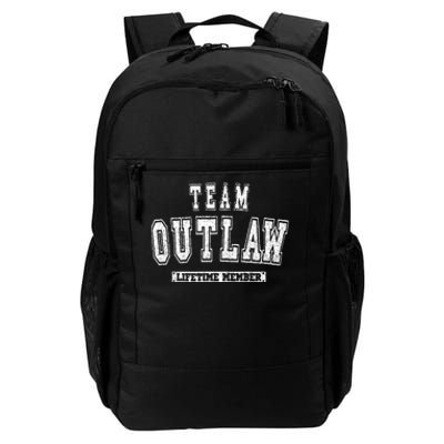 Team Outlaw Lifetime Member Family Last Name Daily Commute Backpack