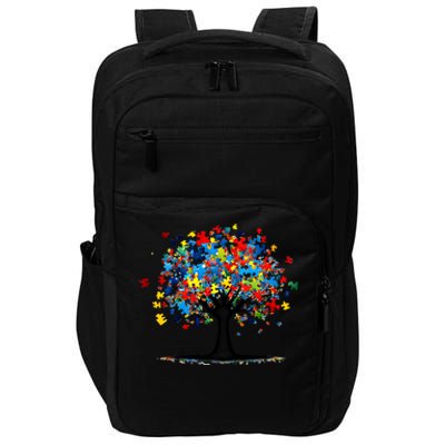 Tree Of Life Autism Awareness Day Autistic Gift Impact Tech Backpack