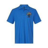 Tree Of Life Autism Awareness Day Autistic Gift Softstyle Adult Sport Polo