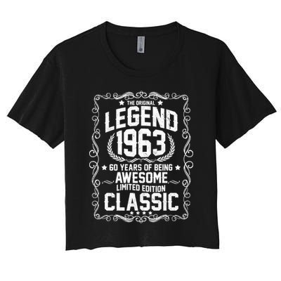 The Original Legend 1963 60th Birthday Crop Top