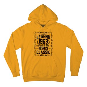 The Original Legend 1963 60th Birthday Hoodie