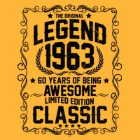 The Original Legend 1963 60th Birthday Baby Bodysuit