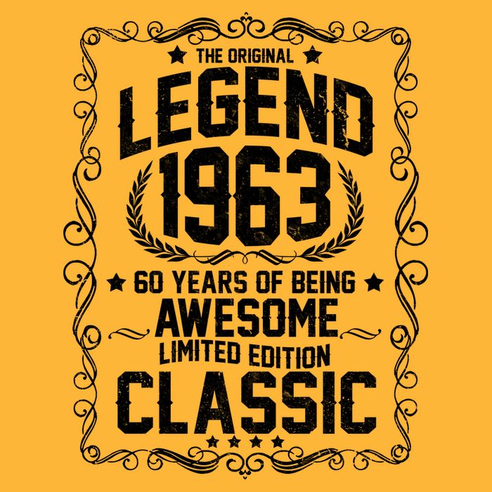 The Original Legend 1963 60th Birthday Baby Bodysuit