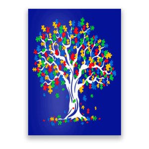 Tree Of Life Autism Awareness Month Funny Asd Supporter Funny Gift Poster