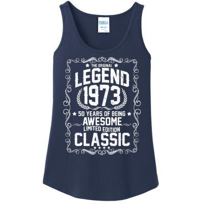 The Original Legend 1973 50th Birthday Ladies Essential Tank