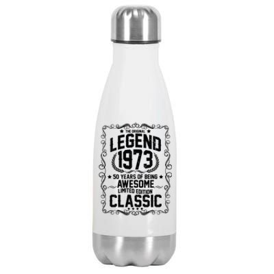 The Original Legend 1973 50th Birthday Stainless Steel Insulated Water Bottle