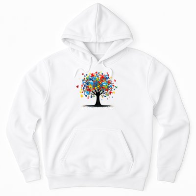 Tree Of Life Autism Awareness Day Autistic  Women Hoodie